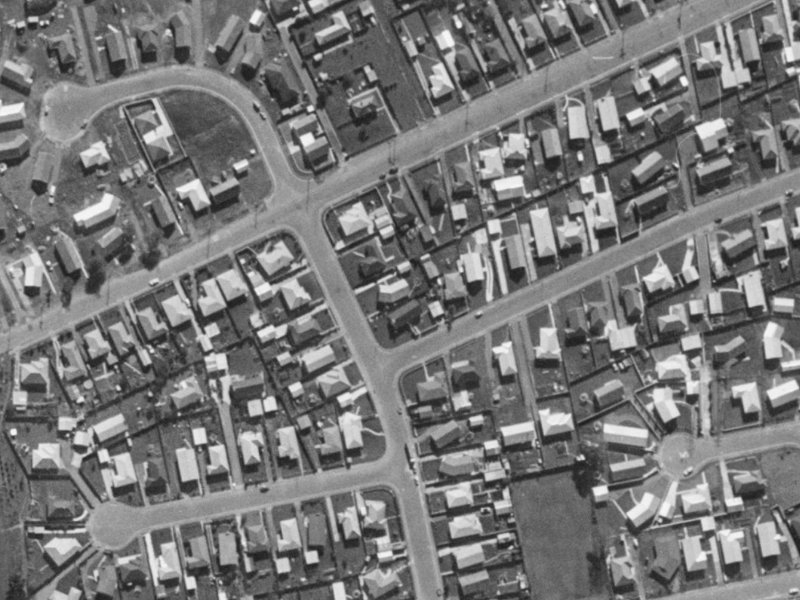 5 Montague Street from the air, 1970-1974