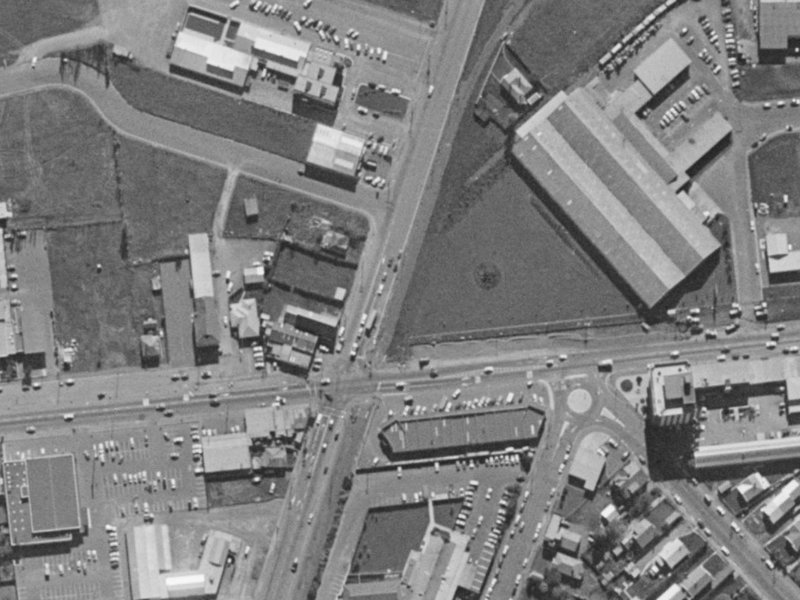 393 State Highway 73A from the air, 1970-1974