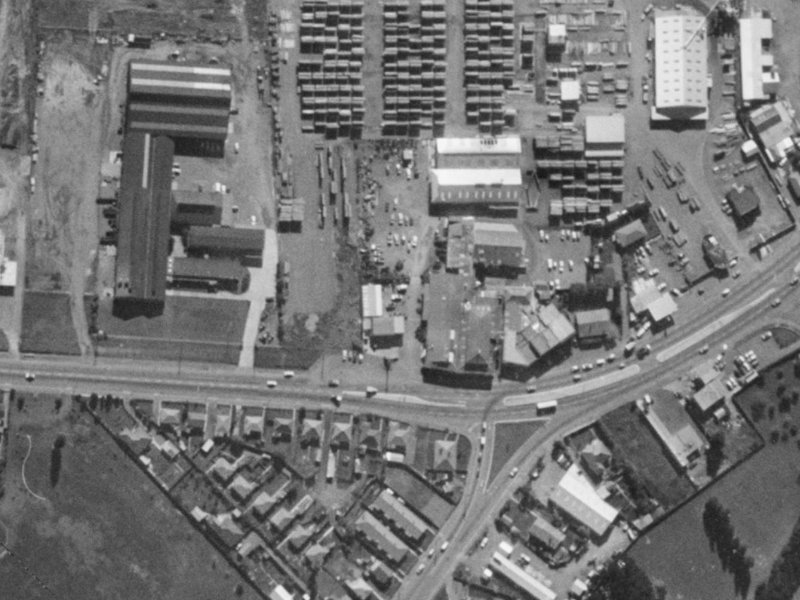 240 Main South Road from the air, 1970-1974