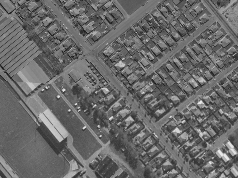 43 Whiteleigh Avenue from the air, 1970-1974