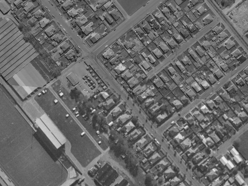 42 Whiteleigh Avenue from the air, 1970-1974