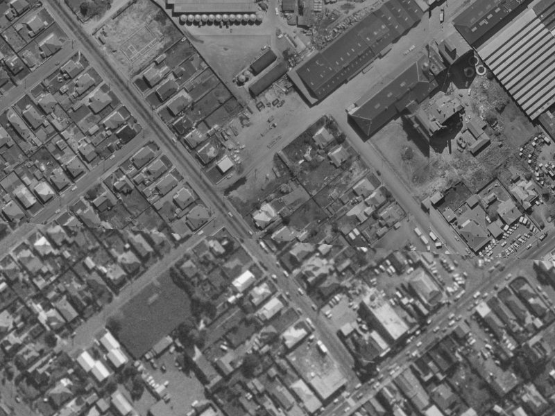 18B Clarence St S from the air, 1970-1974