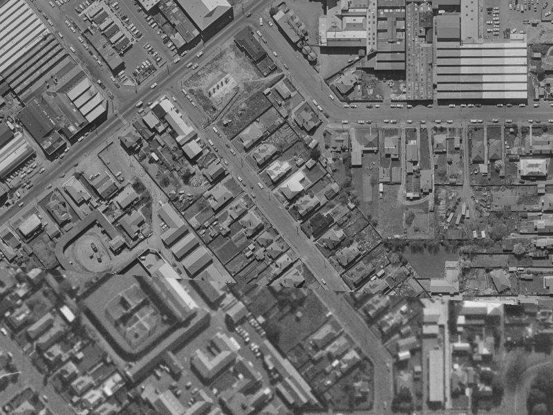 21A Dickens Street from the air, 1970-1974
