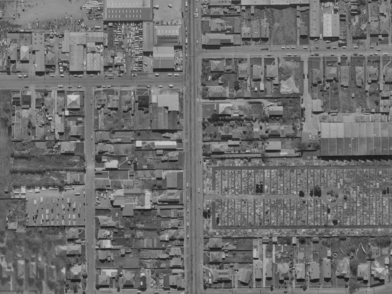 422 Selwyn Street from the air, 1970-1974