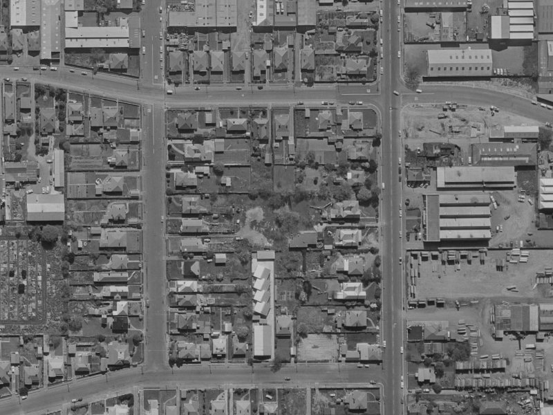 York Tong Place from the air, 1970-1974