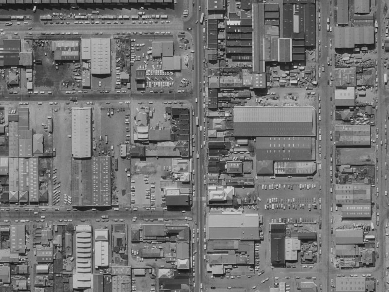465 Colombo Street from the air, 1970-1974