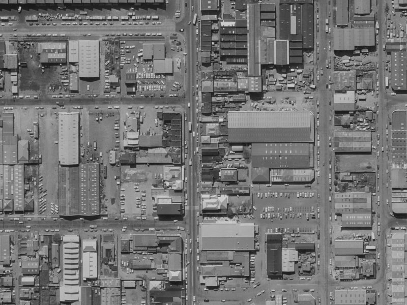 462 Colombo Street from the air, 1970-1974