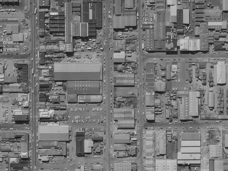 88 Buchan Street from the air, 1970-1974