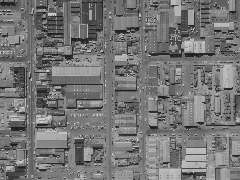 86 Buchan Street from the air, 1970-1974