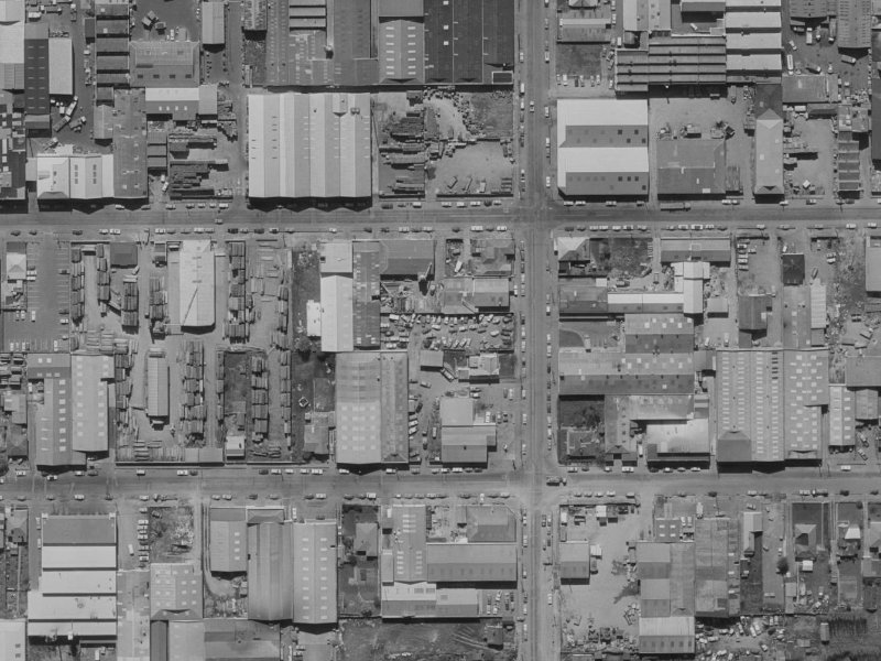 83 Gasson Street from the air, 1970-1974