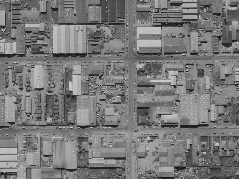 85 Gasson Street from the air, 1970-1974