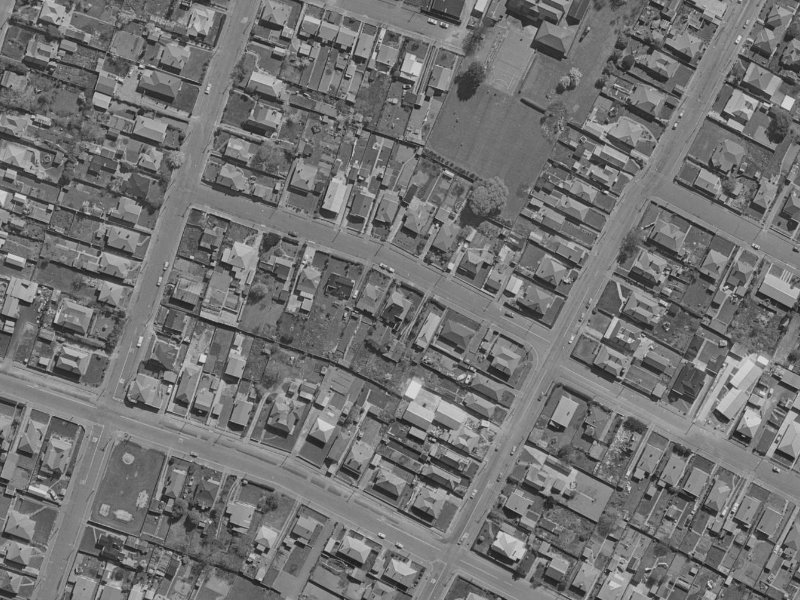 22 Grenville Street from the air, 1970-1974