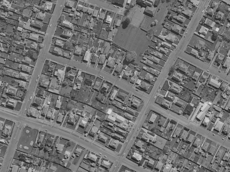 24 Grenville Street from the air, 1970-1974