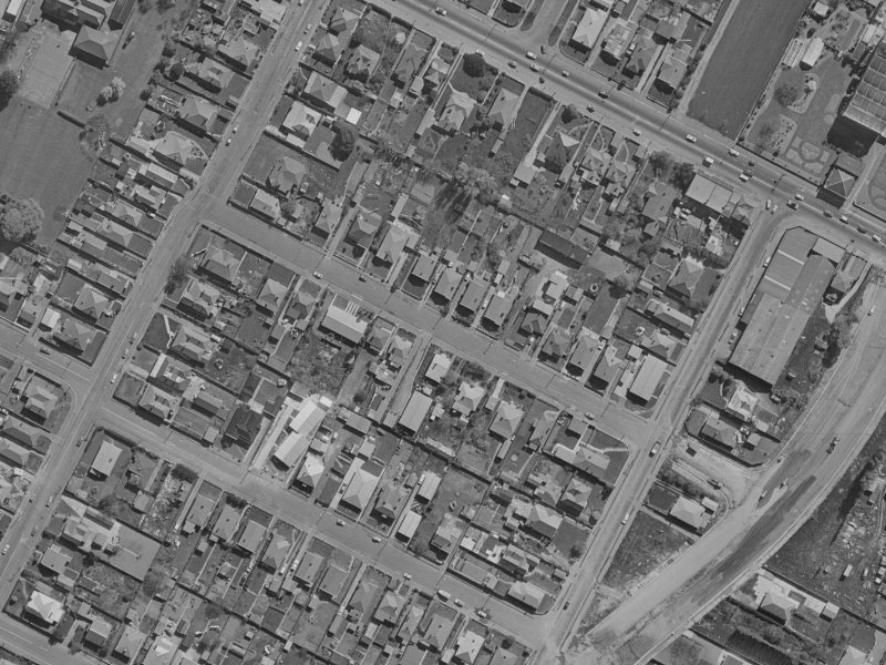 Frederick Street from the air, 1970-1974