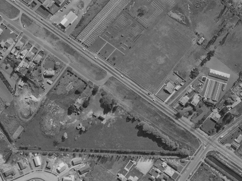 506 Linwood Avenue from the air, 1970-1974
