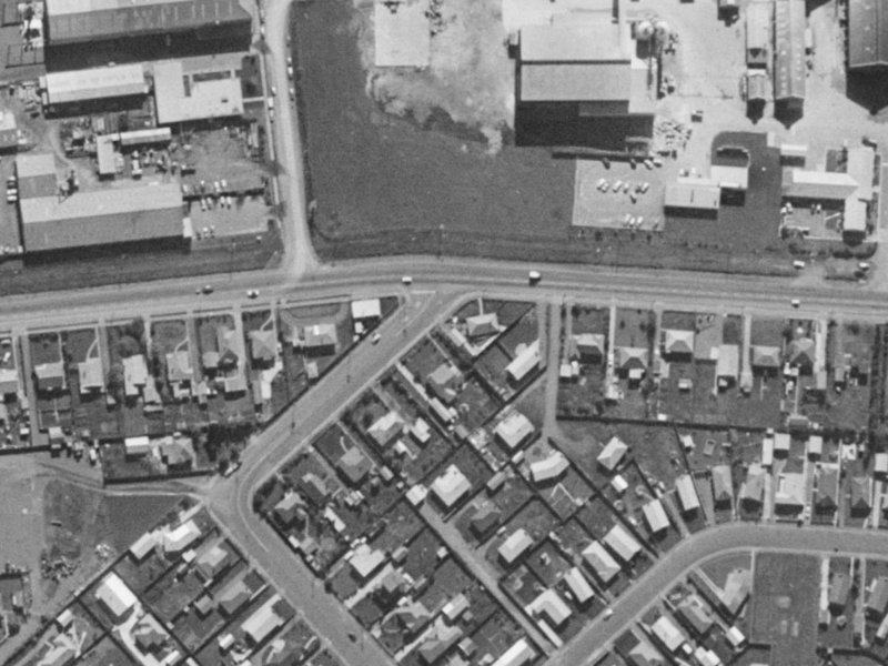 2 Neill Street from the air, 1970-1974