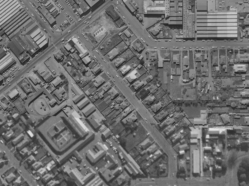 21 Dickens Street from the air, 1970-1974