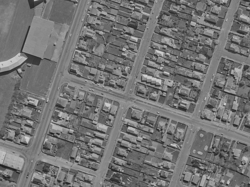 Barbour Street from the air, 1970-1974