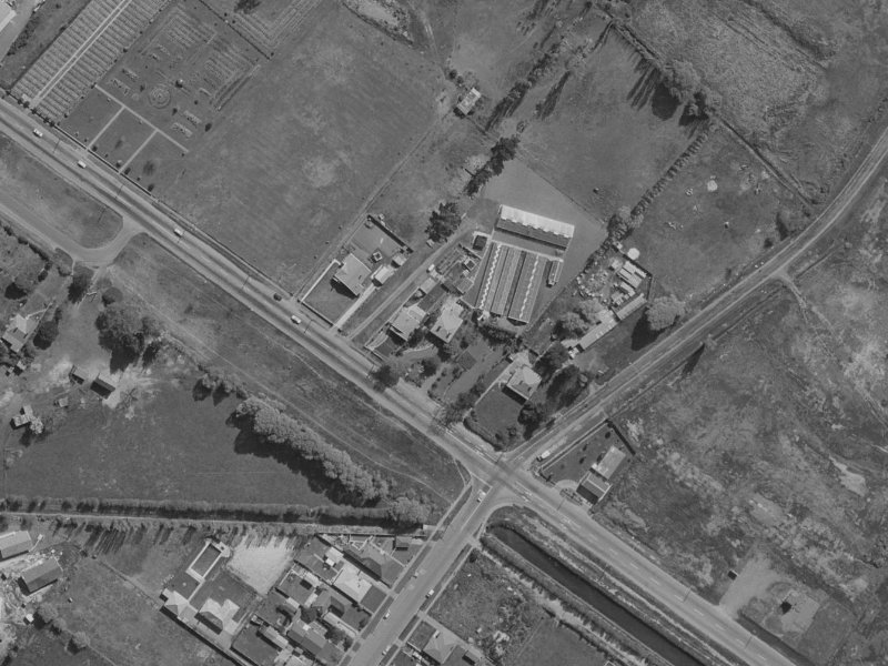485 Linwood Avenue from the air, 1970-1974