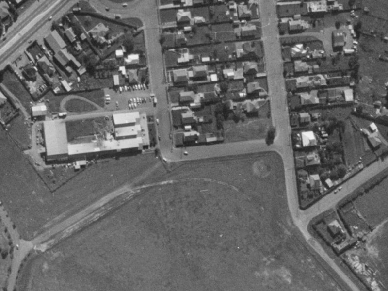 19 Symes Road from the air, 1970-1974