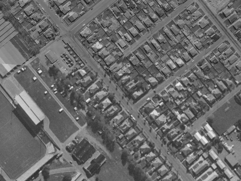 38 Whiteleigh Avenue from the air, 1970-1974