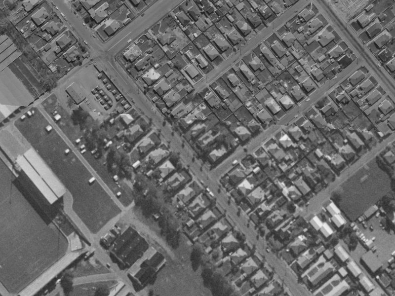 36 Whiteleigh Avenue from the air, 1970-1974