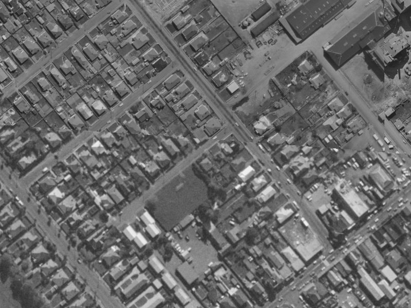 6 Walsall Street from the air, 1970-1974