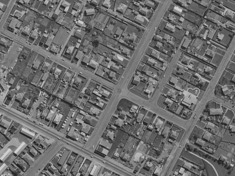 43-49 Matlock Street from the air, 1970-1974