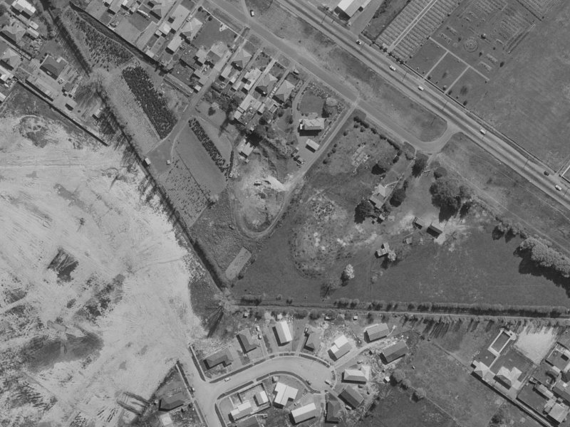 Shire Lane from the air, 1970-1974
