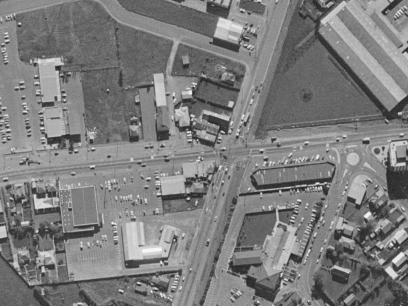 395 Main S Road from the air, 1970-1974