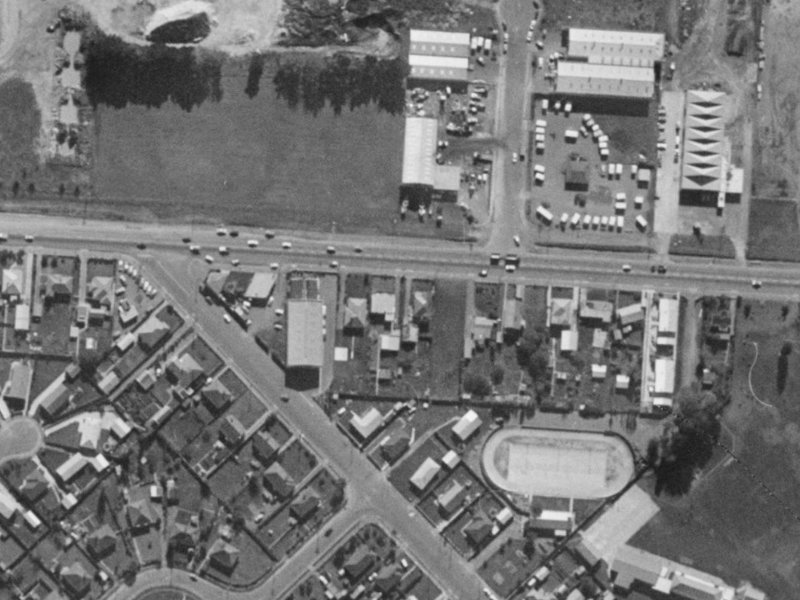 293 Main South Road from the air, 1970-1974