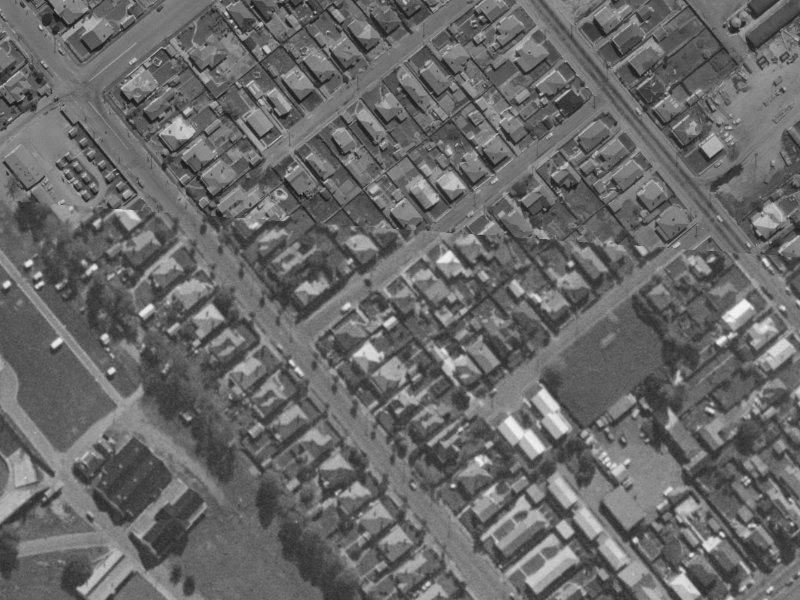 21 Chatham Street from the air, 1970-1974