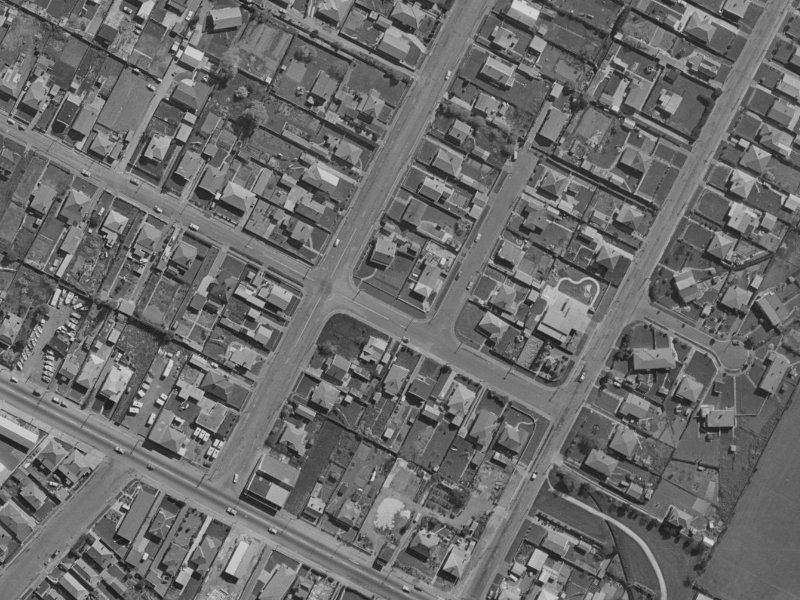 51-53 Matlock Street from the air, 1970-1974