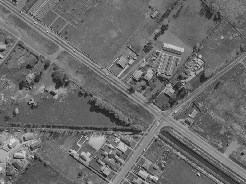 479 Linwood Avenue from the air, 1970-1974