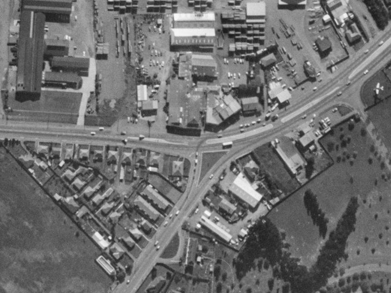 236b Main S Road from the air, 1970-1974
