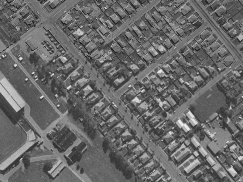 34 Whiteleigh Avenue from the air, 1970-1974