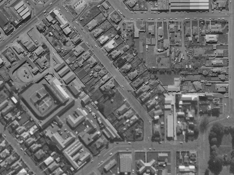 34 Dickens Street from the air, 1970-1974