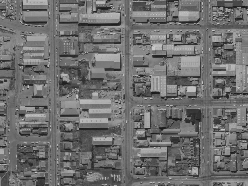 81 Orbell Street from the air, 1970-1974