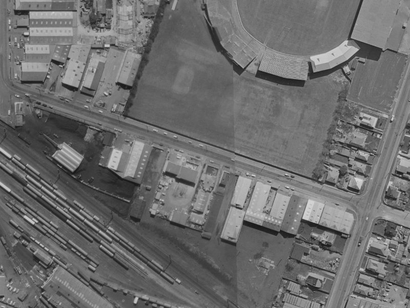Lismore Street from the air, 1970-1974