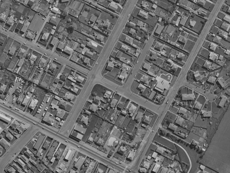45–51 Matlock Street from the air, 1970-1974
