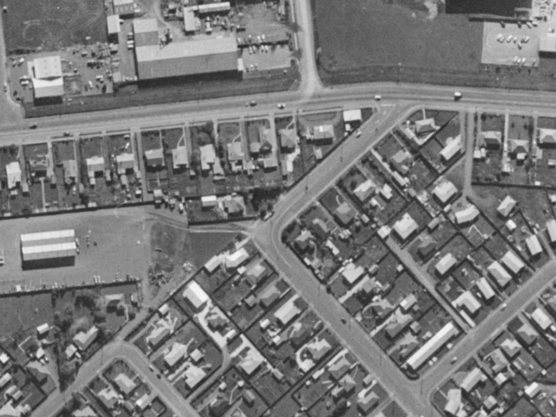 6 Neill Street from the air, 1970-1974