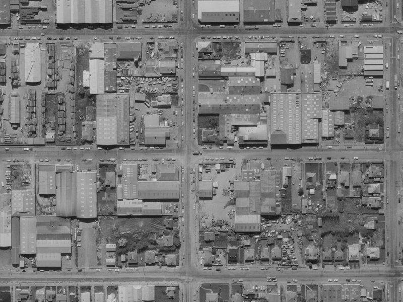 Kingsley Street from the air, 1970-1974