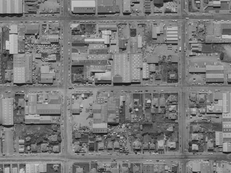 68 Kingsley Street from the air, 1970-1974