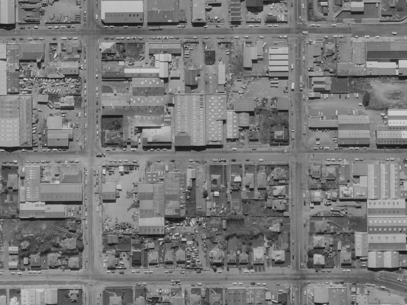 79 Kingsley Street from the air, 1970-1974