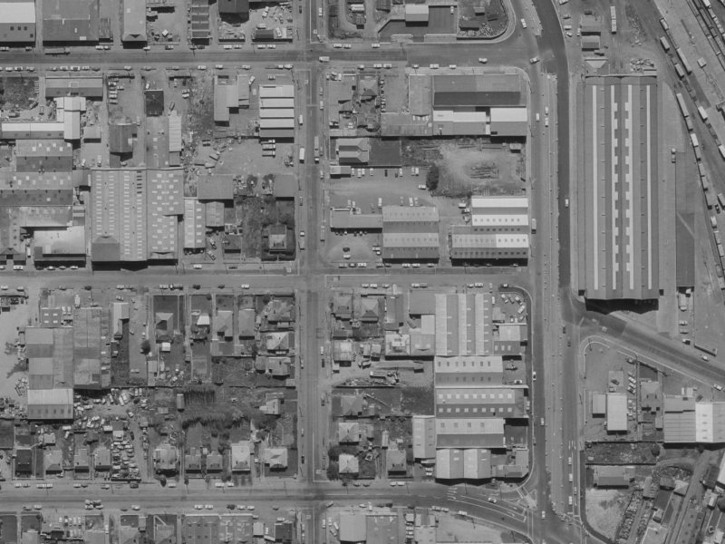 93 Kingsley Street from the air, 1970-1974
