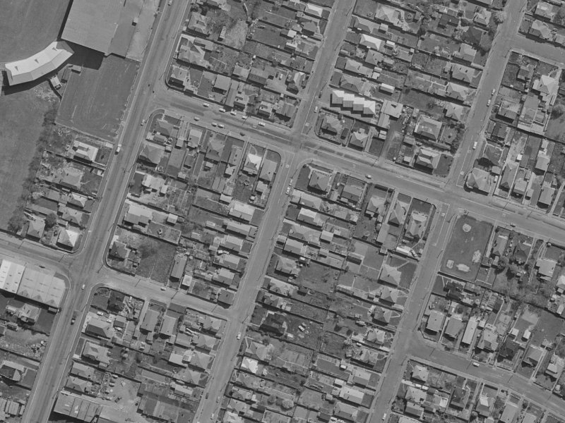 48A Barbour Street from the air, 1970-1974