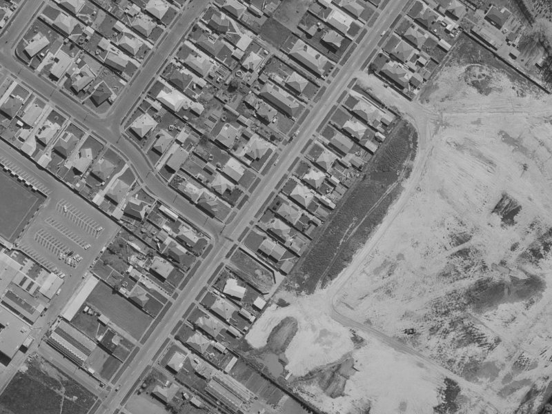 70 Hargood Street from the air, 1970-1974
