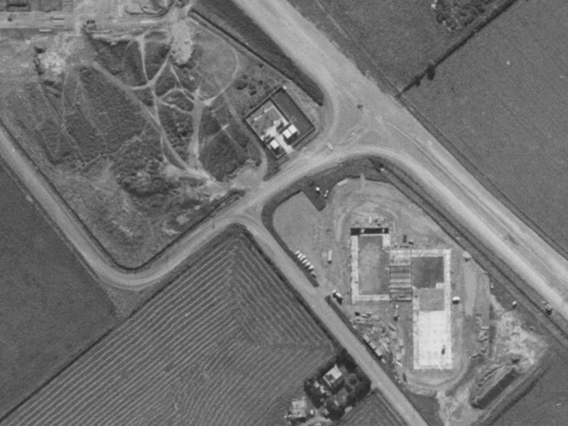 51 Parkhouse Road from the air, 1970-1974