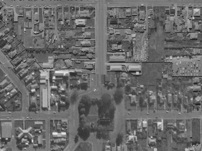 2 Grove Road from the air, 1970-1974