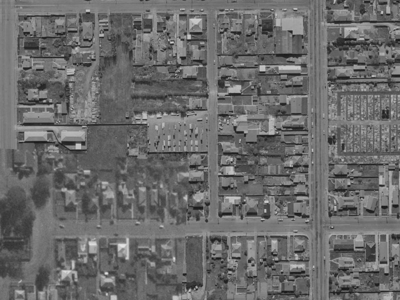 15A Cotterill Street from the air, 1970-1974